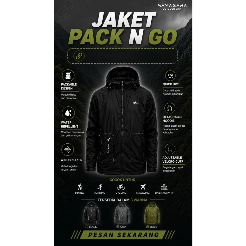Jaket Mountaingeer Pack N Go - Image 6